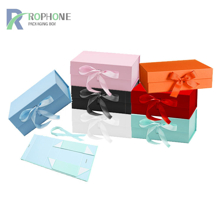 opvouwbare geschenkdozen met lint